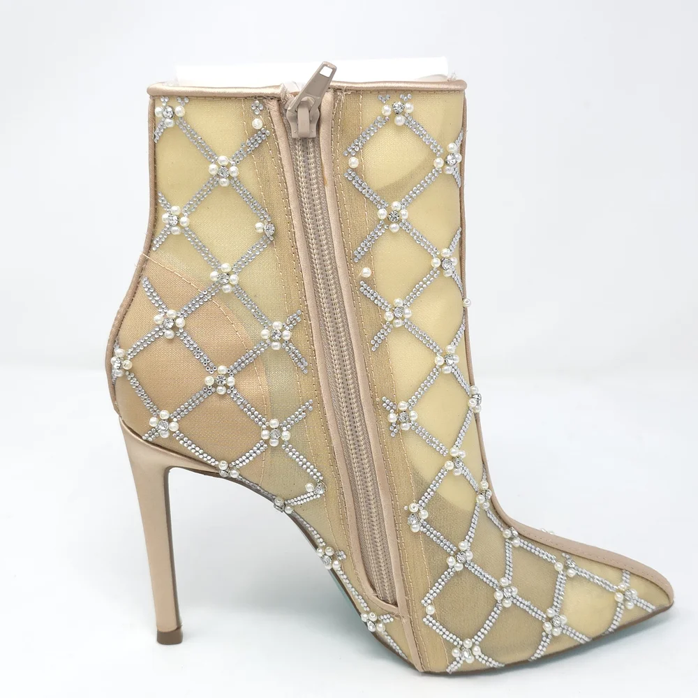 Betsey Johnson Women's Larkk Ankle Boot Nude - Picture 6 of 11